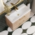 Nuie Arno Wall Hung 2-Drawer Vanity Unit with Basin-1 800mm Wide - Bleached Oak | Thumbnail Image