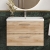 Arno Woodgrain 800mm 2-Drawer Wall Hung Vanity Unit | Thumbnail Image