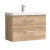 Nuie Arno Wall Hung 2-Drawer Vanity Unit with Basin-3 800mm Wide - Bleached Oak | Thumbnail Image