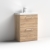 Nuie Arno Floor Standing 2-Drawer Vanity Unit with Basin-1 600mm Wide - Bleached Oak | Thumbnail Image