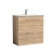 Nuie Arno Floor Standing 2-Drawer Vanity Unit with Basin-2 800mm Wide - Bleached Oak | Thumbnail Image