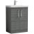 Nuie Arno Floor Standing 2-Door Vanity Unit with Basin-1 600mm Wide - Anthracite Woodgrain
