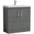 Nuie Arno Floor Standing 2-Door Vanity Unit with Basin-1 800mm Wide - Anthracite Woodgrain