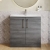 Nuie Arno Floor Standing 2-Door Vanity Unit with Basin-4 800mm Wide - Anthracite Woodgrain