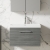 Nuie Arno Wall Hung 1-Drawer Vanity Unit with Basin-3 600mm Wide - Anthracite Woodgrain