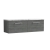 Nuie Arno Wall Hung 2-Drawer Vanity Unit with Carrera Marble Worktop 1200mm Wide - Anthracite Woodgrain | Thumbnail Image
