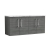 Nuie Arno Wall Hung 4-Door Vanity Unit with Carrera Marble Worktop 1200mm Wide - Anthracite Woodgrain | Thumbnail Image