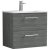 Arno Woodgrain 600mm 2-Drawer Wall Hung Vanity Unit