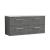 Nuie Arno Wall Hung 4-Drawer Vanity Unit with Bellato Grey Worktop 1200mm Wide - Anthracite Woodgrain | Thumbnail Image