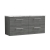 Nuie Arno Wall Hung 4-Drawer Vanity Unit with Carrera Marble Worktop 1200mm Wide - Anthracite Woodgrain | Thumbnail Image