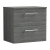 Arno Woodgrain 600mm 2-Drawer Wall Hung Vanity Unit with Countertop