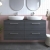 Arno Woodgrain Twin 1200mm 4-Drawer Wall Hung Vanity Unit with Countertop