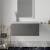 Nuie Arno Wall Hung 1-Drawer Vanity Unit with Bellato Grey Worktop 800mm Wide - Anthracite Woodgrain