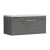 Nuie Arno Wall Hung 1-Drawer Vanity Unit with Bellato Grey Worktop 800mm Wide - Anthracite Woodgrain