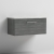 Nuie Arno Wall Hung 1-Drawer Vanity Unit with Bellato Grey Worktop 800mm Wide - Anthracite Woodgrain
