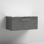 Nuie Arno Wall Hung 1-Drawer Vanity Unit with Carrera Marble Worktop 800mm Wide - Anthracite Woodgrain | Thumbnail Image