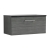 Nuie Arno Wall Hung 1-Drawer Vanity Unit with Sparkling Black Worktop 800mm Wide - Anthracite Woodgrain