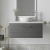 Nuie Arno Wall Hung 1-Drawer Vanity Unit with Sparkling White Worktop 800mm Wide - Anthracite Woodgrain