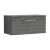 Nuie Arno Wall Hung 1-Drawer Vanity Unit with Worktop 800mm Wide - Anthracite Woodgrain