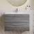 Arno Woodgrain 800mm 2-Drawer Wall Hung Vanity Unit
