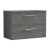 Arno Woodgrain 800mm 2-Drawer Wall Hung Vanity Unit with Countertop