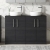 Arno Woodgrain Twin 1200mm 4-Door Floor Standing Countertop Vanity Unit | Thumbnail Image