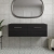 Nuie Arno Wall Hung 2-Drawer Vanity Unit with Worktop 1200mm Wide - Charcoal Black