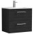 Arno Woodgrain 600mm 2-Drawer Wall Hung Vanity Unit