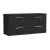 Arno Woodgrain Twin 1200mm 4-Drawer Wall Hung Vanity Unit with Countertop