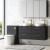 Nuie Arno Wall Hung 4-Drawer Vanity Unit with Worktop 1200mm Wide - Black Woodgrain | Thumbnail Image