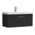 Nuie Arno Wall Hung 1-Drawer Vanity Unit with Basin-3 800mm Wide - Black Woodgrain