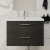 Arno Woodgrain 800mm 2-Drawer Wall Hung Vanity Unit | Thumbnail Image
