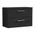 Arno Woodgrain 800mm 2-Drawer Wall Hung Vanity Unit with Countertop
