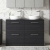 Arno Woodgrain Twin 1200mm 4-Drawer Floor Standing Vanity Unit with Countertop | Thumbnail Image