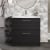 Nuie Arno Floor Standing 2-Drawer Vanity Unit with Basin-4 800mm Wide - Black Woodgrain