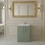 Nuie Arno Floor Standing 2-Door Vanity Unit with Basin-2 600mm Wide - Satin Green