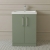 Nuie Arno Floor Standing 2-Door Vanity Unit with Basin-3 600mm Wide - Satin Green