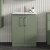 Nuie Arno Floor Standing 2-Door Vanity Unit with Basin-4 600mm Wide - Satin Green