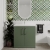 Nuie Arno Floor Standing 2-Door Vanity Unit with Basin-2 800mm Wide - Satin Green