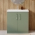 Nuie Arno Floor Standing 2-Door Vanity Unit with Basin-3 800mm Wide - Satin Green