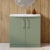 Nuie Arno Floor Standing 2-Door Vanity Unit with Basin-4 800mm Wide - Satin Green