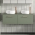 Arno Twin 1200mm 2-Drawer Wall Hung Vanity Unit with Countertop