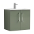 Nuie Arno Wall Hung 2-Door Vanity Unit with Basin-2 600mm Wide - Satin Green