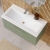 Nuie Arno Wall Hung 1-Drawer Vanity Unit with Basin-1 800mm Wide - Satin Green
