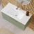 Nuie Arno Wall Hung 1-Drawer Vanity Unit with Basin-2 800mm Wide - Satin Green