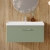 Nuie Arno Wall Hung 1-Drawer Vanity Unit with Basin-3 800mm Wide - Satin Green
