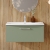 Nuie Arno Wall Hung 1-Drawer Vanity Unit with Basin-4 800mm Wide - Satin Green