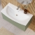 Nuie Arno Wall Hung 1-Drawer Vanity Unit with Basin-4 800mm Wide - Satin Green