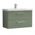 Nuie Arno Wall Hung 2-Drawer Vanity Unit with Basin-1 800mm Wide - Satin Green