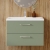 Nuie Arno Wall Hung 2-Drawer Vanity Unit with Basin-1 800mm Wide - Satin Green